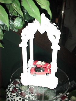 OK, so this isn't from the same wedding. This was the top of Andi & Chris Lambert's wedding cake!