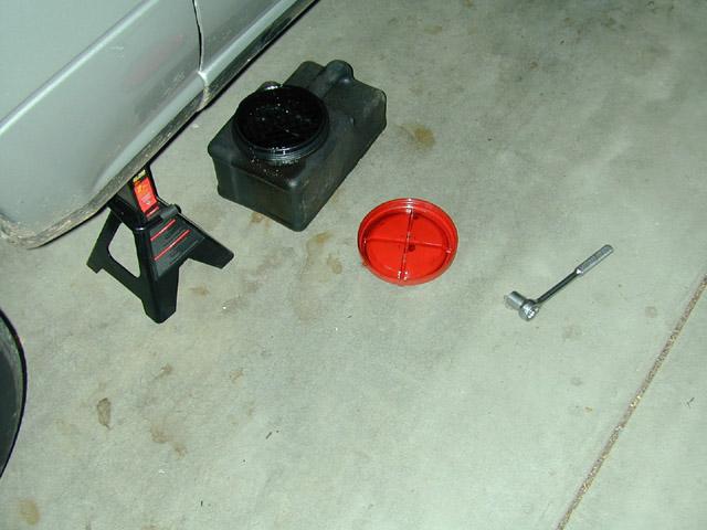 Standard tool required.  Especially the jackstand.  DON'T get under your car with a only tire jack!!! PLEASE!