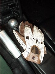 String back driving gloves